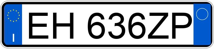 Numer rejestracyjny EH636ZP posiada FIAT Panda 2a serie