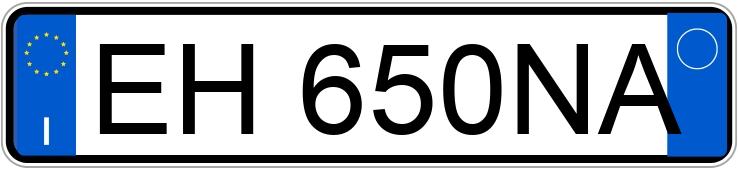 Numer rejestracyjny EH650NA posiada NISSAN Juke 1a serie