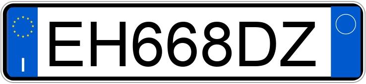 Numer rejestracyjny EH668DZ posiada FORD Fiesta 6a serie