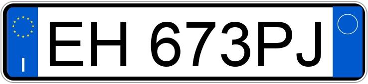 Numer rejestracyjny EH673PJ posiada FIAT Punto Evo