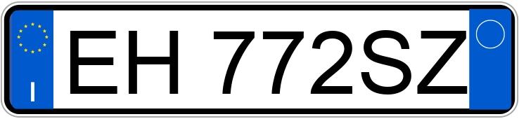 Numer rejestracyjny EH772SZ posiada BMW X3