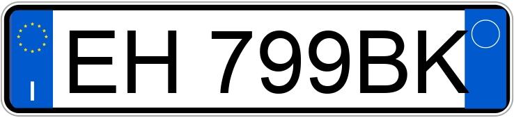 Numer rejestracyjny EH799BK posiada TOYOTA Aygo 1a serie Numer rejestracyjny EH799BK posiada TOYOTA Aygo 1a serie