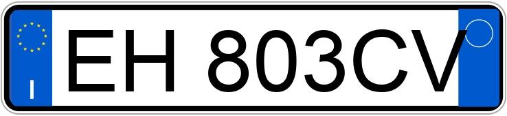 Numer rejestracyjny EH803CV posiada NISSAN Qashqai 1a serie