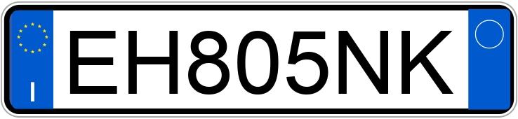 Numer rejestracyjny EH805NK posiada FIAT 500