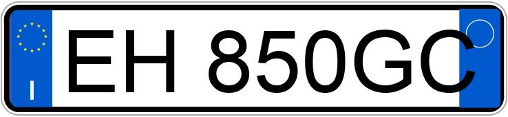 Numer rejestracyjny EH850GC posiada BMW Serie 3