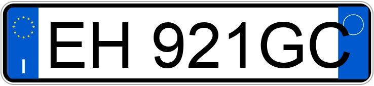 Numer rejestracyjny EH921GC posiada BMW Serie 1