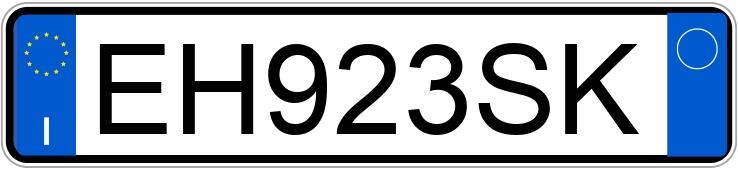 Numer rejestracyjny EH923SK posiada VOLKSWAGEN Golf 6a serie