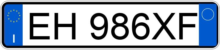 Numer rejestracyjny EH986XF posiada LANCIA Ypsilon 3a serie