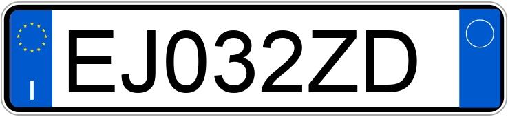 Numer rejestracyjny EJ032ZD posiada AUDI A3 2a serie