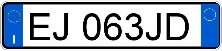 Numer rejestracyjny EJ063JD posiada ALFA ROMEO Giulietta Numer rejestracyjny EJ063JD posiada ALFA ROMEO Giulietta