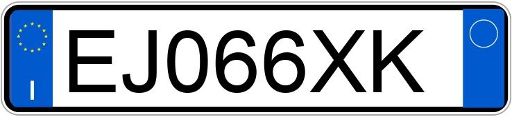 Numer rejestracyjny EJ066XK posiada VOLKSWAGEN Golf 6a serie