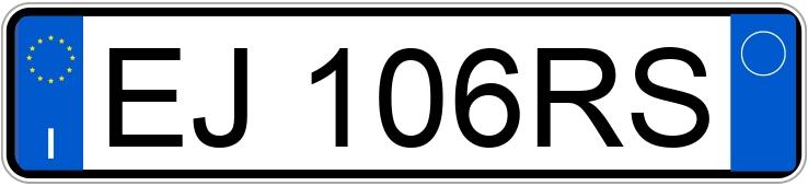 Numer rejestracyjny EJ106RS posiada MITSUBISHI Pajero