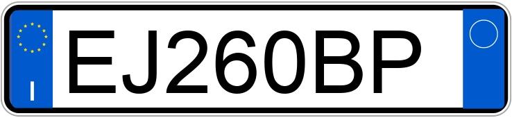 Numer rejestracyjny EJ260BP posiada FIAT Punto Evo