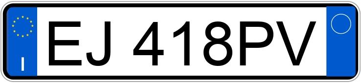 Numer rejestracyjny EJ418PV posiada SEAT Ibiza 4a serie