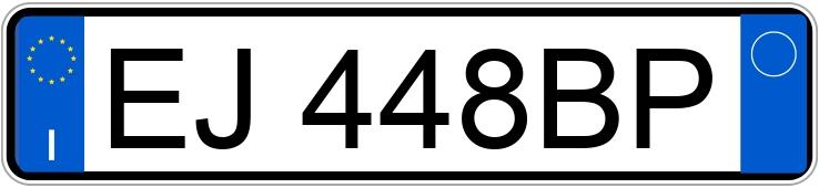 Numer rejestracyjny EJ448BP posiada VOLKSWAGEN Sharan 2a serie