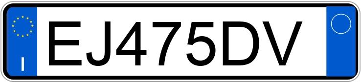 Numer rejestracyjny EJ475DV posiada FIAT Panda 2a serie