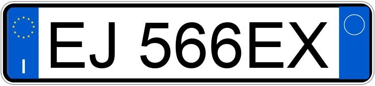 Numer rejestracyjny EJ566EX posiada FIAT Punto Evo