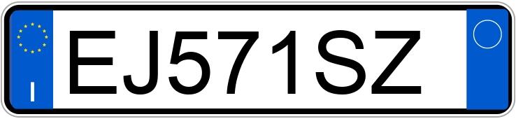 Numer rejestracyjny EJ571SZ posiada LANCIA Ypsilon 3a serie