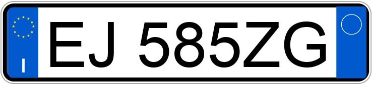 Numer rejestracyjny EJ585ZG posiada FIAT Panda 2a serie Panda 1.2 Emotion (51 kw)