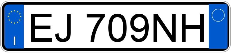 Numer rejestracyjny EJ709NH posiada FIAT Panda 2a serie