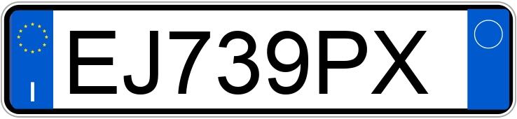 Numer rejestracyjny EJ739PX posiada AUDI A3 2a serie Numer rejestracyjny EJ739PX posiada AUDI A3 2a serie