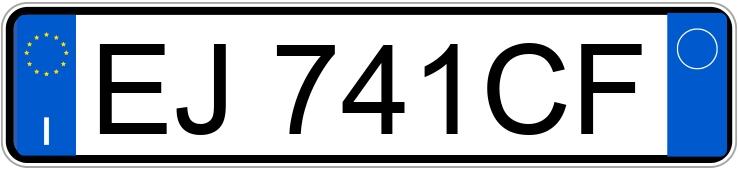 Numer rejestracyjny EJ741CF posiada FIAT Sedici