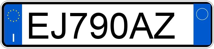 Numer rejestracyjny EJ790AZ posiada FIAT Panda 2a serie Numer rejestracyjny EJ790AZ posiada FIAT Panda 2a serie