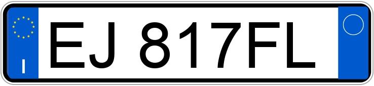 Numer rejestracyjny EJ817FL posiada ALFA ROMEO Giulietta