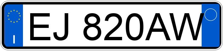 Numer rejestracyjny EJ820AW posiada RENAULT Clio 3a serie