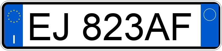 Numer rejestracyjny EJ823AF posiada ALFA ROMEO Giulietta Numer rejestracyjny EJ823AF posiada ALFA ROMEO Giulietta