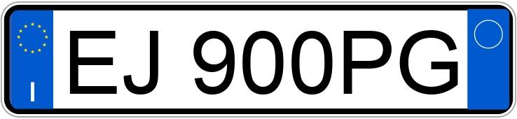 Numer rejestracyjny EJ900PG posiada FIAT Idea