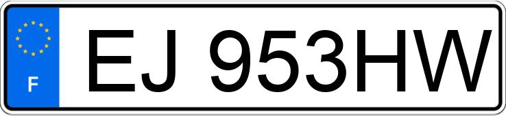 Numer rejestracyjny EJ953HW posiada MERCEDES CLASSE CLS