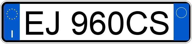 Numer rejestracyjny EJ960CS posiada FIAT Panda 2a serie Numer rejestracyjny EJ960CS posiada FIAT Panda 2a serie