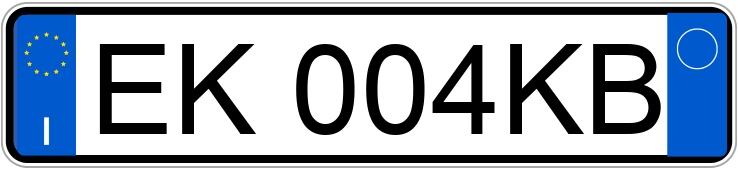 Numer rejestracyjny EK004KB posiada LANCIA Ypsilon 2a serie