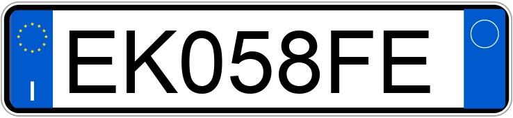 Numer rejestracyjny EK058FE posiada LANCIA Ypsilon 3a serie