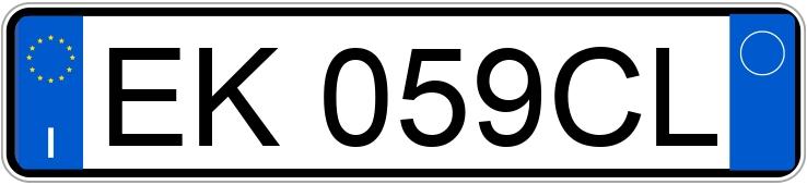 Numer rejestracyjny EK059CL posiada LANCIA Ypsilon 3a serie Numer rejestracyjny EK059CL posiada LANCIA Ypsilon 3a serie