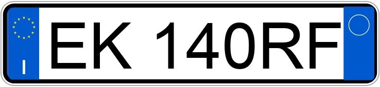 Numer rejestracyjny EK140RF posiada NISSAN Qashqai 1a serie