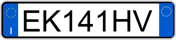 Numer rejestracyjny EK141HV posiada LANCIA Ypsilon 2a serie