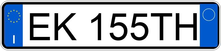 Numer rejestracyjny EK155TH posiada FIAT Punto Evo