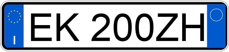 Numer rejestracyjny EK200ZH posiada BMW X3