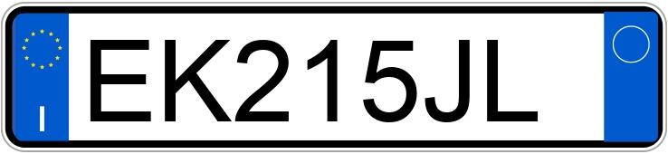 Numer rejestracyjny EK215JL posiada VOLKSWAGEN Golf 6a serie Numer rejestracyjny EK215JL posiada VOLKSWAGEN Golf 6a serie