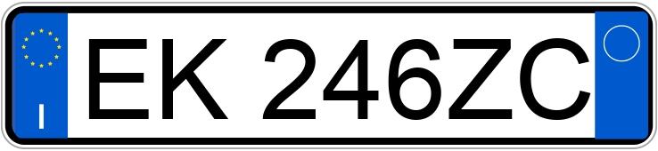 Numer rejestracyjny EK246ZC posiada MERCEDES Classe C Cpe