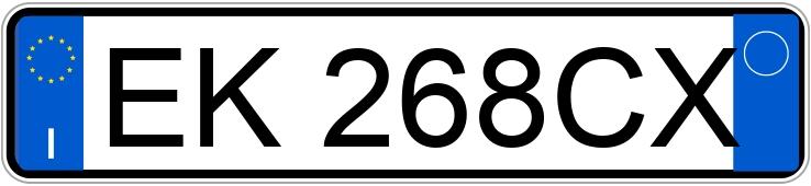 Numer rejestracyjny EK268CX posiada FIAT Panda 2a serie Numer rejestracyjny EK268CX posiada FIAT Panda 2a serie