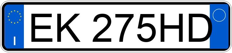 Numer rejestracyjny EK275HD posiada VOLKSWAGEN Polo 5a serie Numer rejestracyjny EK275HD posiada VOLKSWAGEN Polo 5a serie