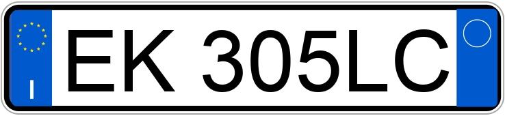 Numer rejestracyjny EK305LC posiada FIAT 500 Numer rejestracyjny EK305LC posiada FIAT 500