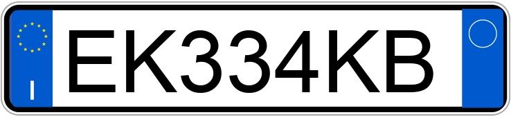 Numer rejestracyjny EK334KB posiada FIAT Panda 2a serie Numer rejestracyjny EK334KB posiada FIAT Panda 2a serie