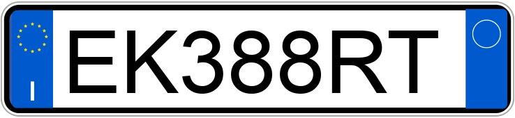 Numer rejestracyjny EK388RT posiada ALFA ROMEO Giulietta Numer rejestracyjny EK388RT posiada ALFA ROMEO Giulietta