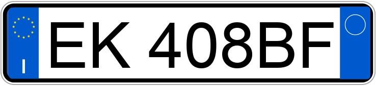 Numer rejestracyjny EK408BF posiada NISSAN Micra 4a serie