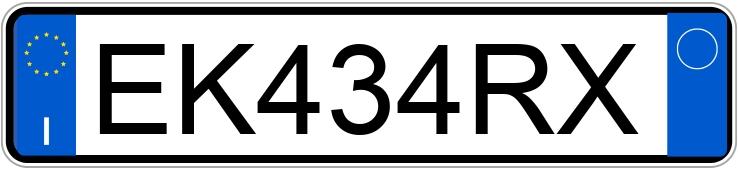 Numer rejestracyjny EK434RX posiada VOLKSWAGEN Golf 6a serie Numer rejestracyjny EK434RX posiada VOLKSWAGEN Golf 6a serie