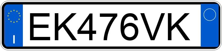 Numer rejestracyjny EK476VK posiada ALFA ROMEO MiTo